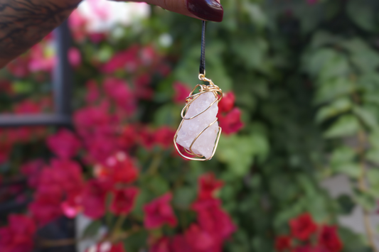 Celestial Rose - Rose Quartz Necklace